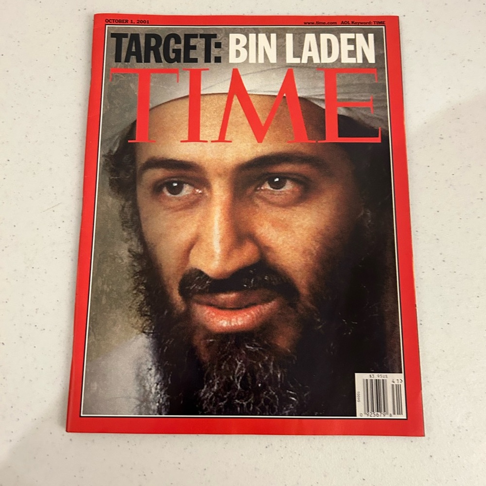 TIME Magazine October 2001 Issue. Target BIN LADEN